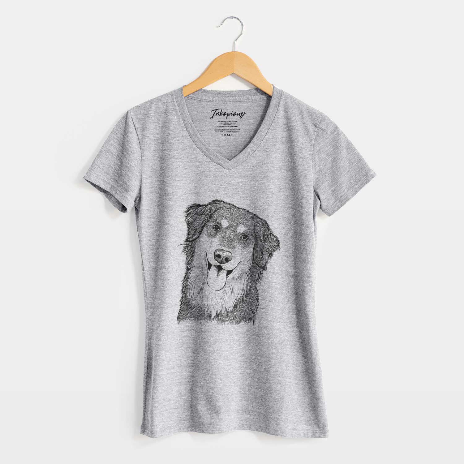 Bare Brodie the Golden Aussie - Women's V-neck Shirt