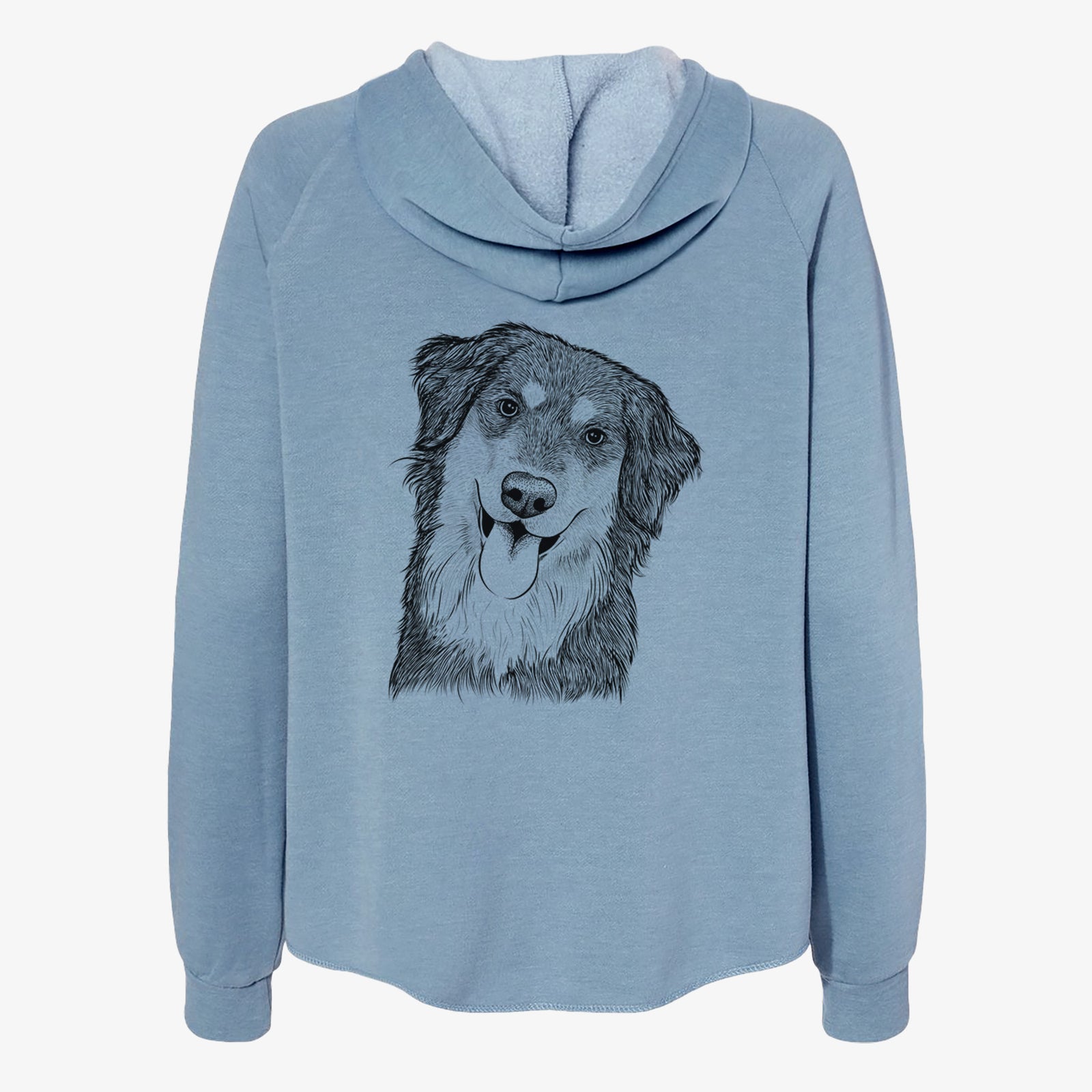 Brodie the Golden Aussie - Women's Cali Wave Zip-Up Sweatshirt