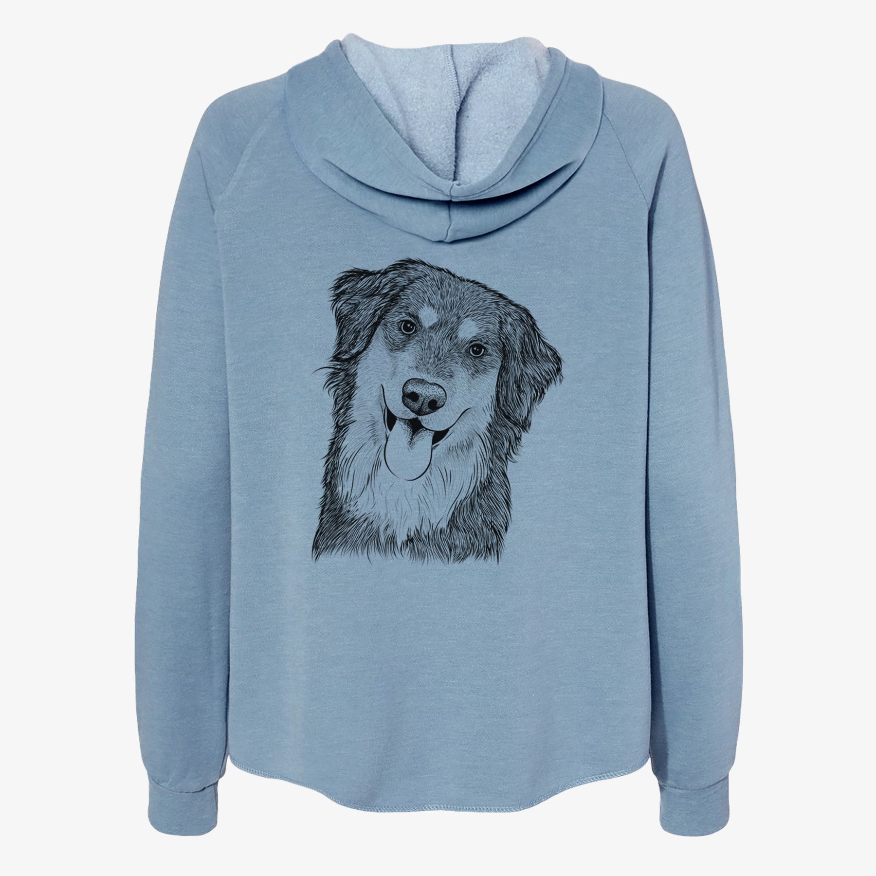 Brodie the Golden Aussie - Women's Cali Wave Zip-Up Sweatshirt