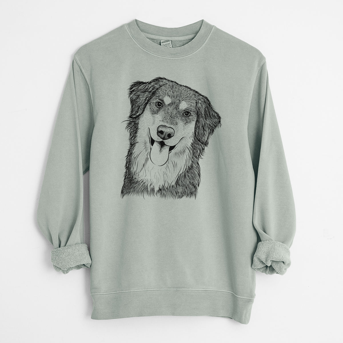 Bare Brodie the Golden Aussie - Unisex Pigment Dyed Crew Sweatshirt