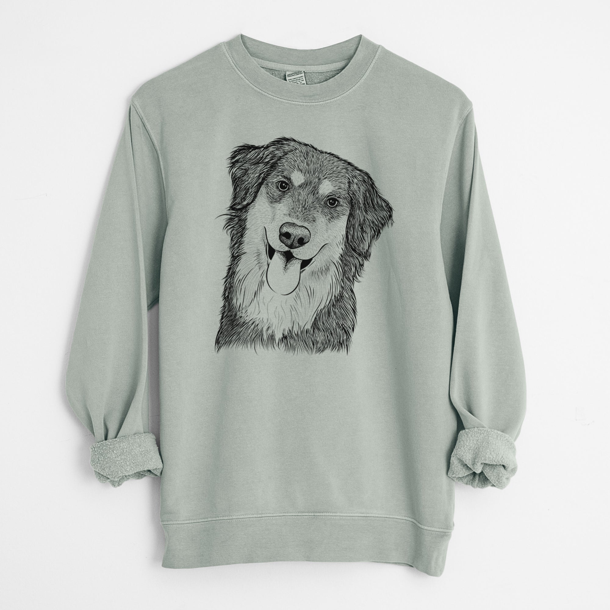 Bare Brodie the Golden Aussie - Unisex Pigment Dyed Crew Sweatshirt