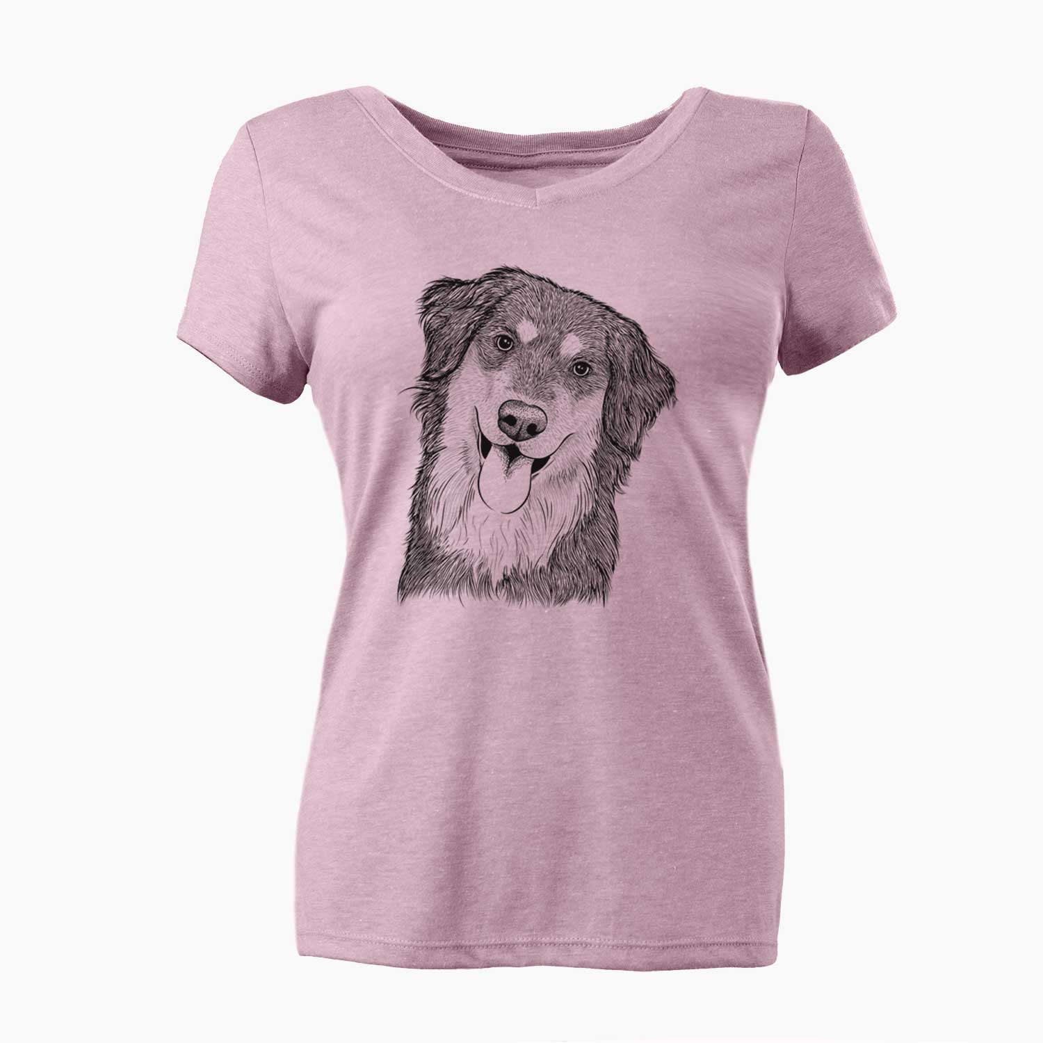 Bare Brodie the Golden Aussie - Women's V-neck Shirt