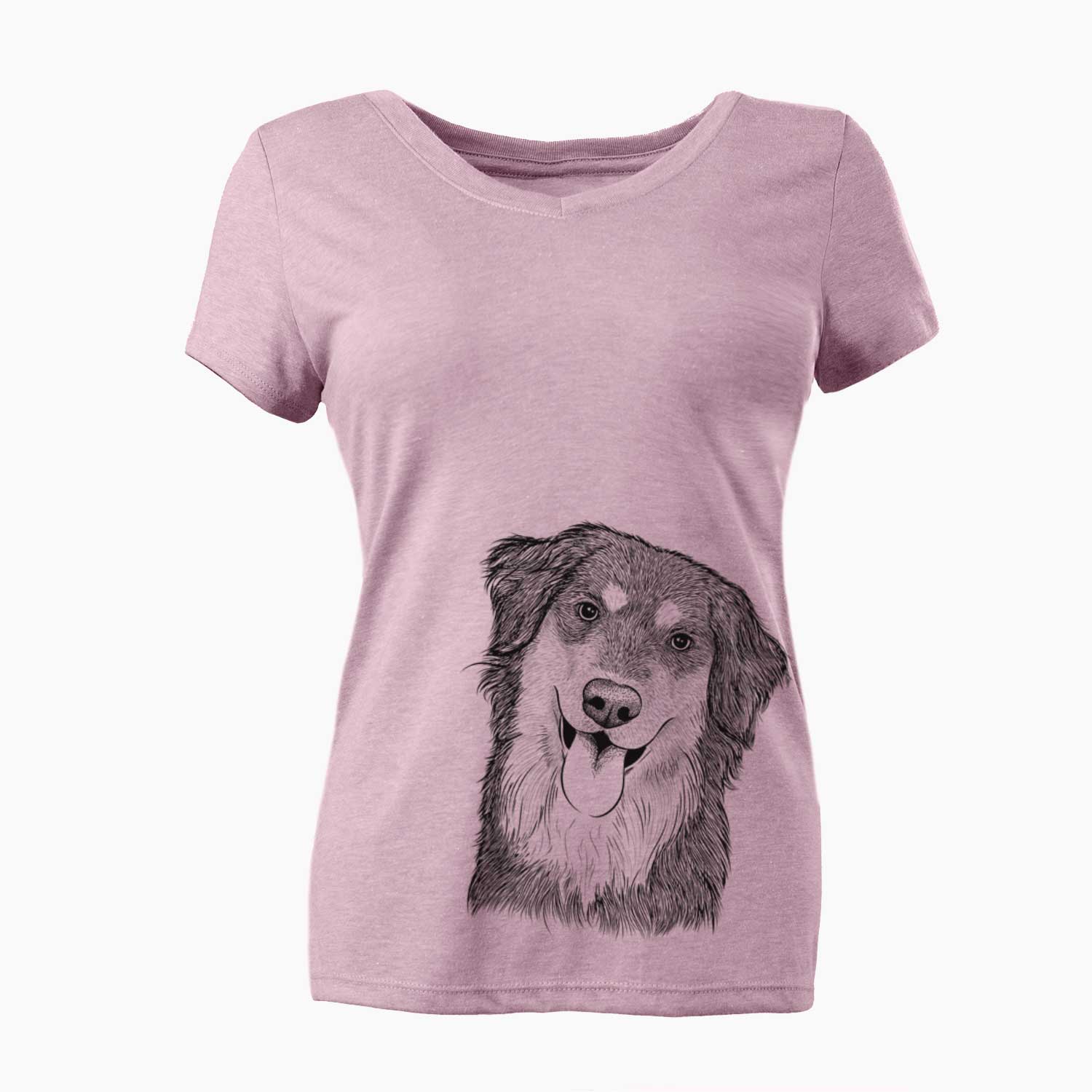 Bare Brodie the Golden Aussie - Women's V-neck Shirt