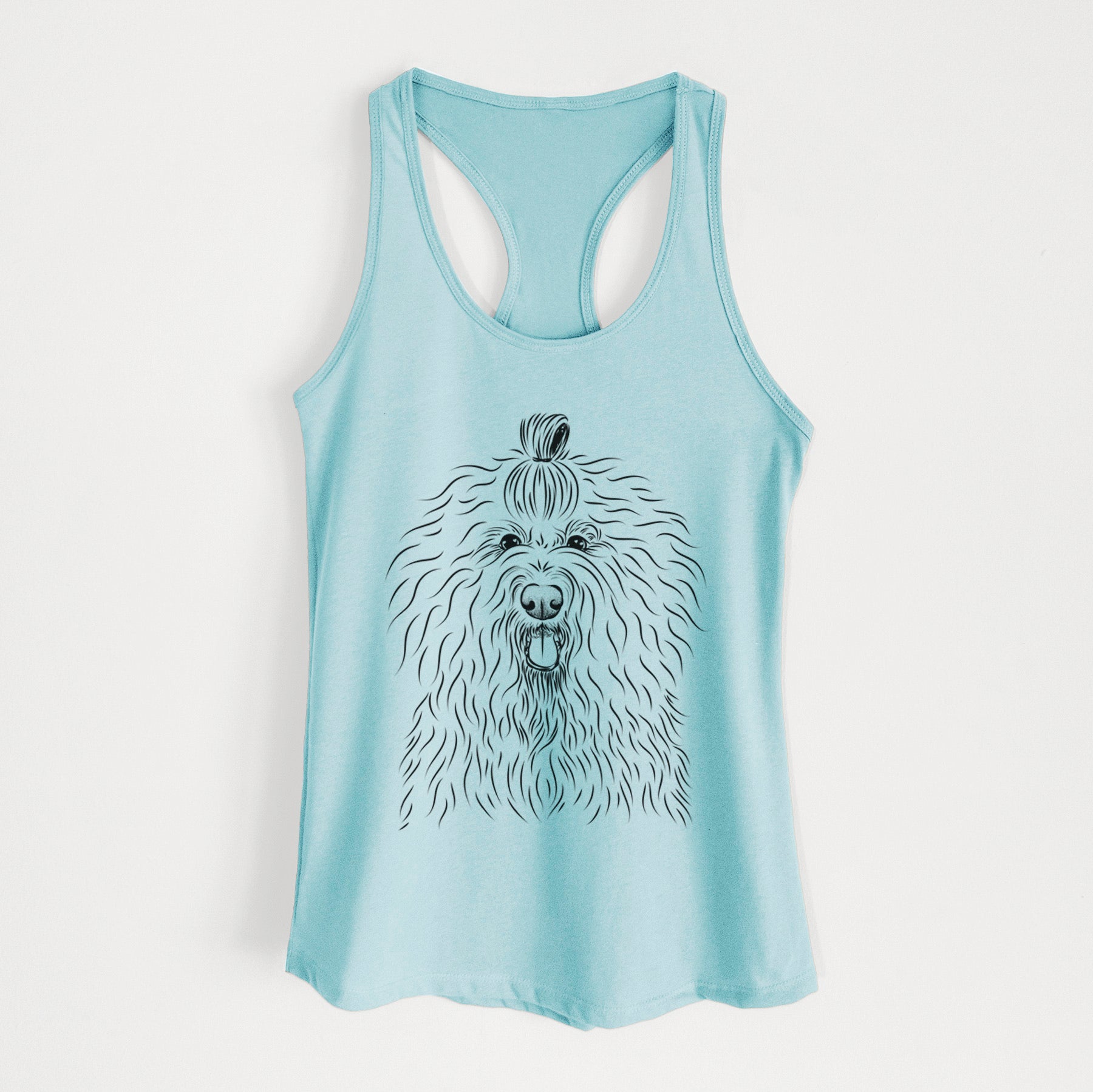 Brody the Old English Sheepdog - Women's Racerback Tanktop