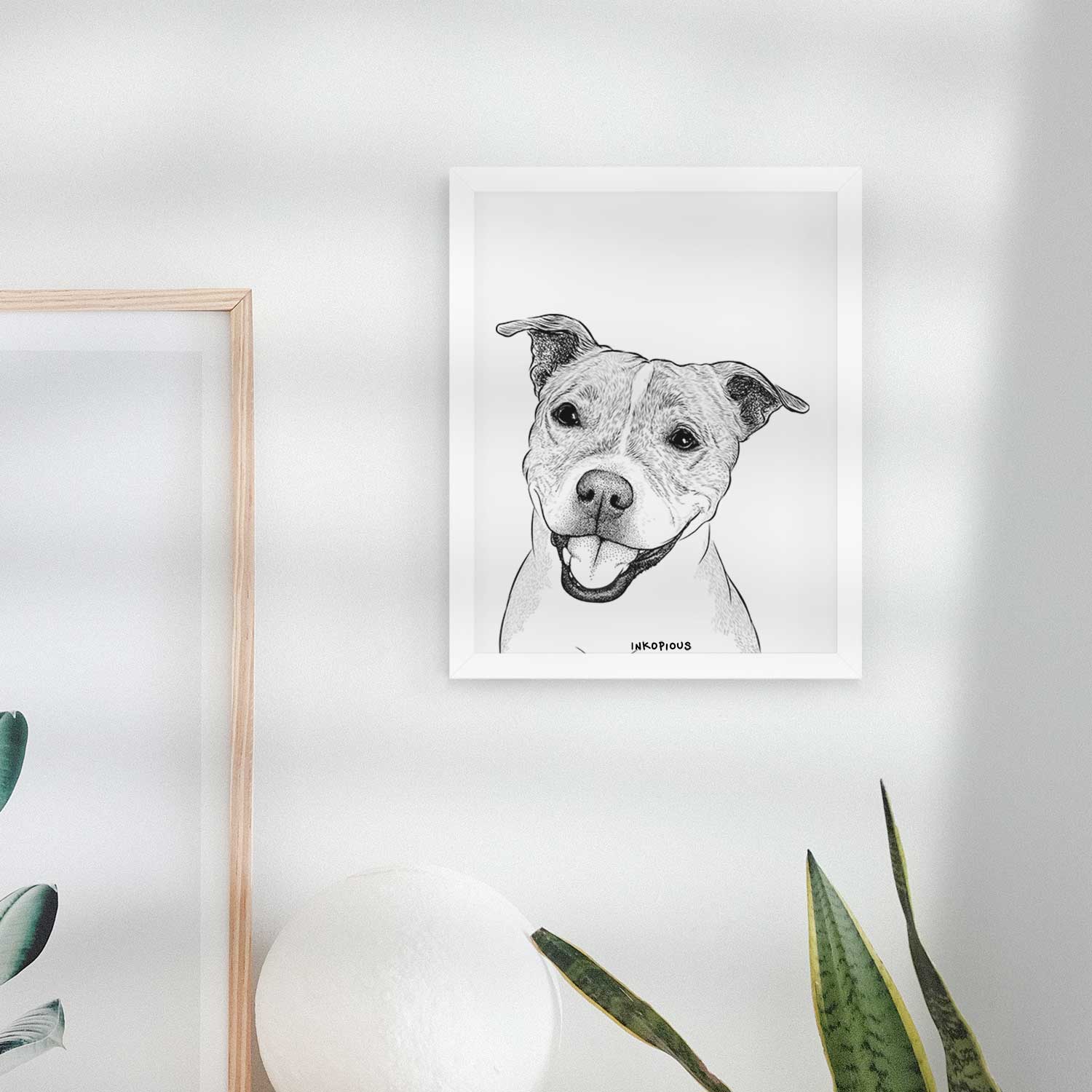 BrookLyn the Staffordshire Bull Terrier Art Print