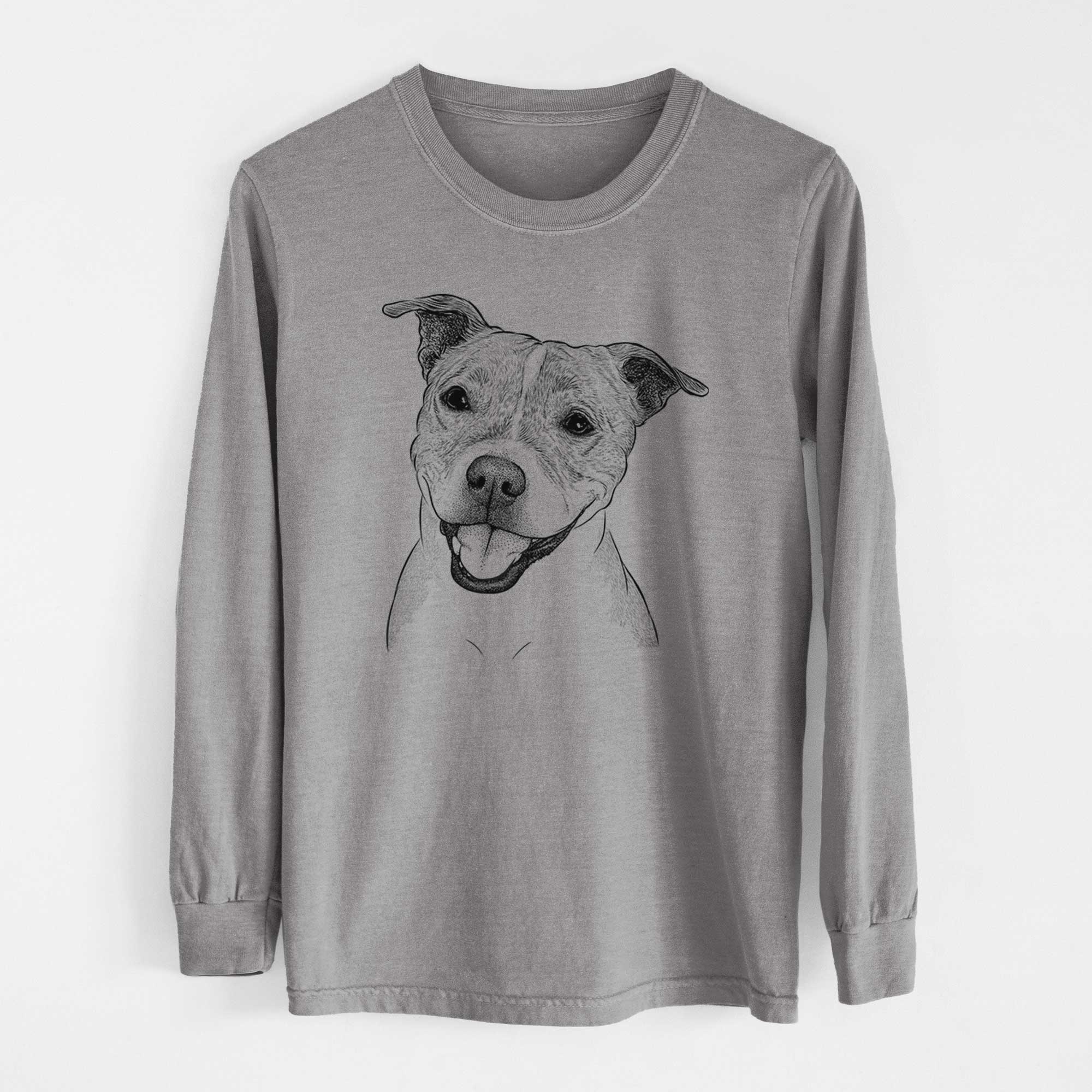 Bare BrookLyn the Staffordshire Bull Terrier - Heavyweight 100% Cotton Long Sleeve