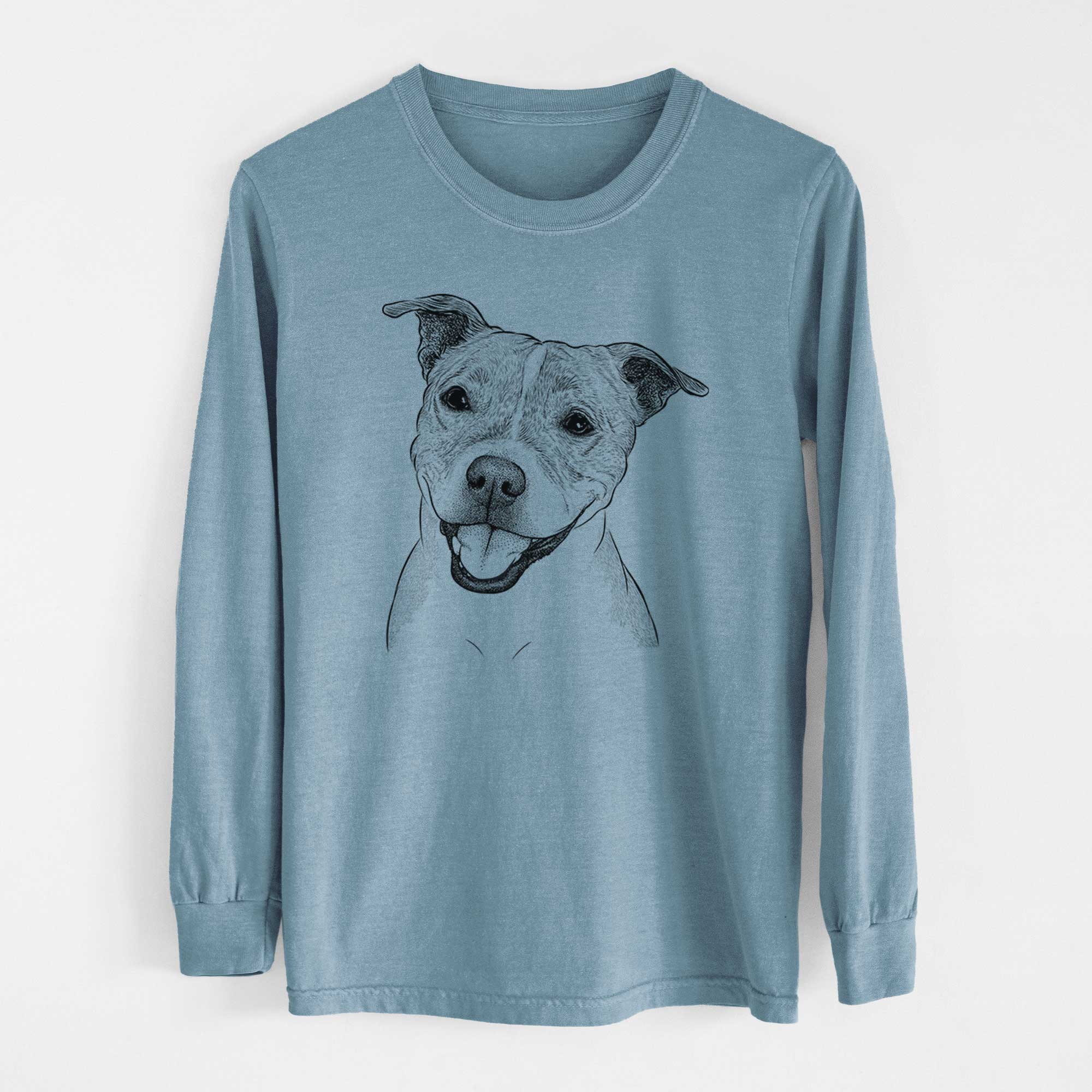 Bare BrookLyn the Staffordshire Bull Terrier - Heavyweight 100% Cotton Long Sleeve