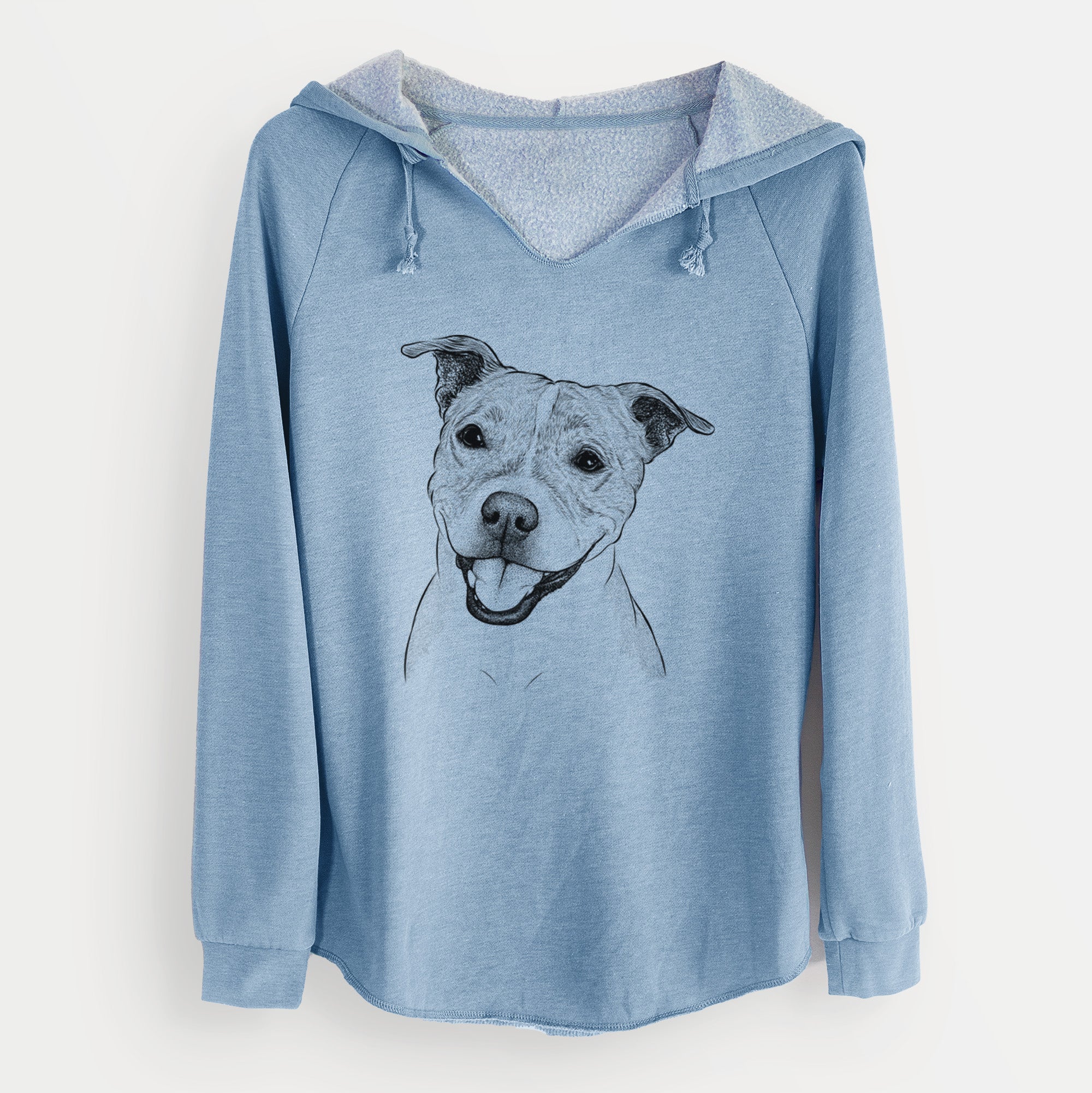 Bare BrookLyn the Staffordshire Bull Terrier - Cali Wave Hooded Sweatshirt