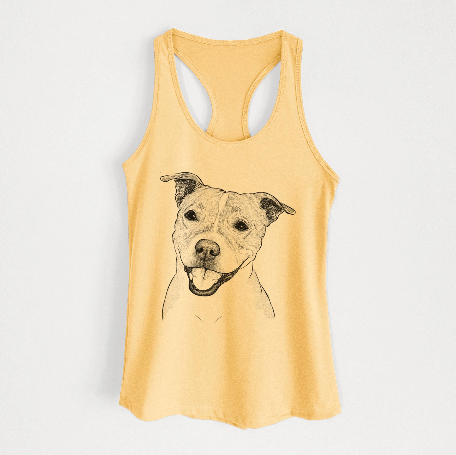 BrookLyn the Staffordshire Bull Terrier - Women's Racerback Tanktop