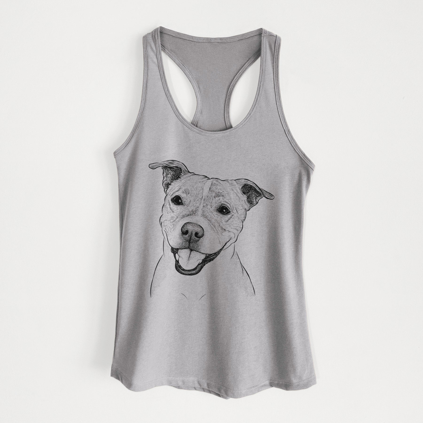 BrookLyn the Staffordshire Bull Terrier - Women's Racerback Tanktop