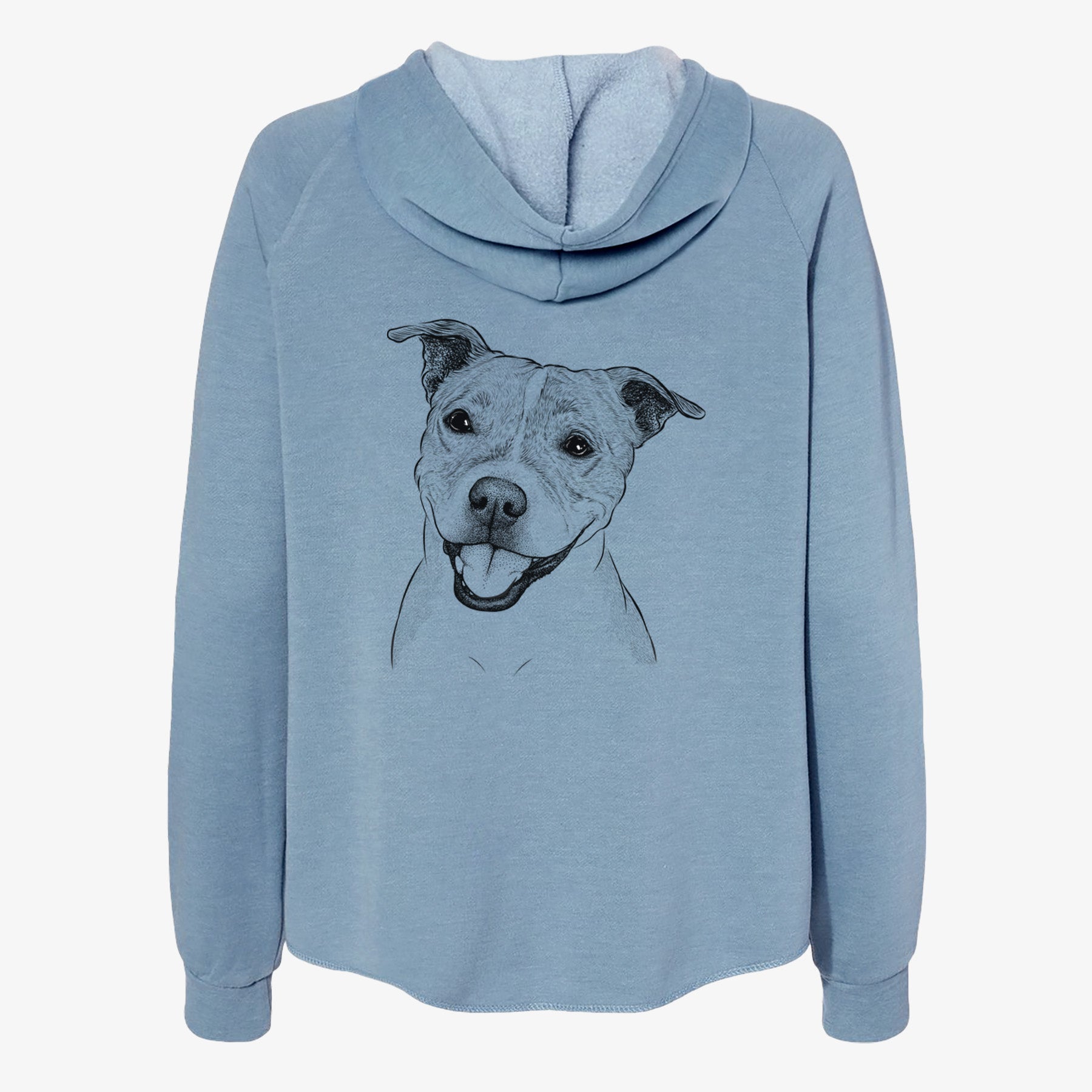 BrookLyn the Staffordshire Bull Terrier - Women's Cali Wave Zip-Up Sweatshirt