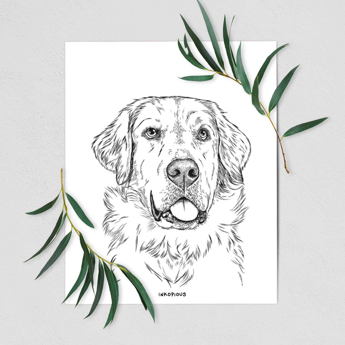 Brophy the Great Pyrenees Art Print