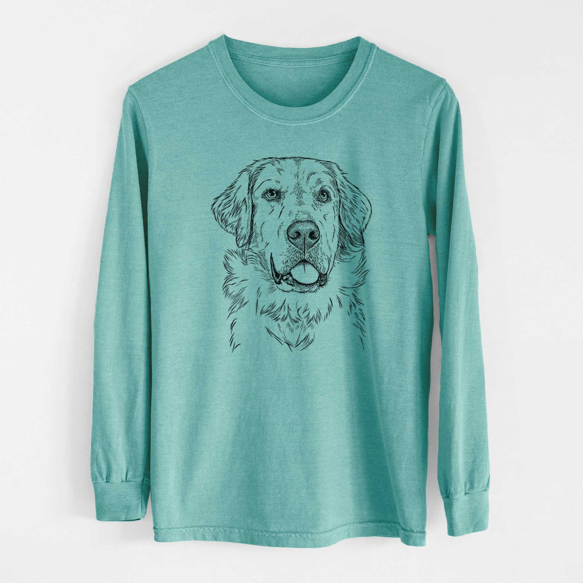 Bare Brophy the Great Pyrenees - Heavyweight 100% Cotton Long Sleeve