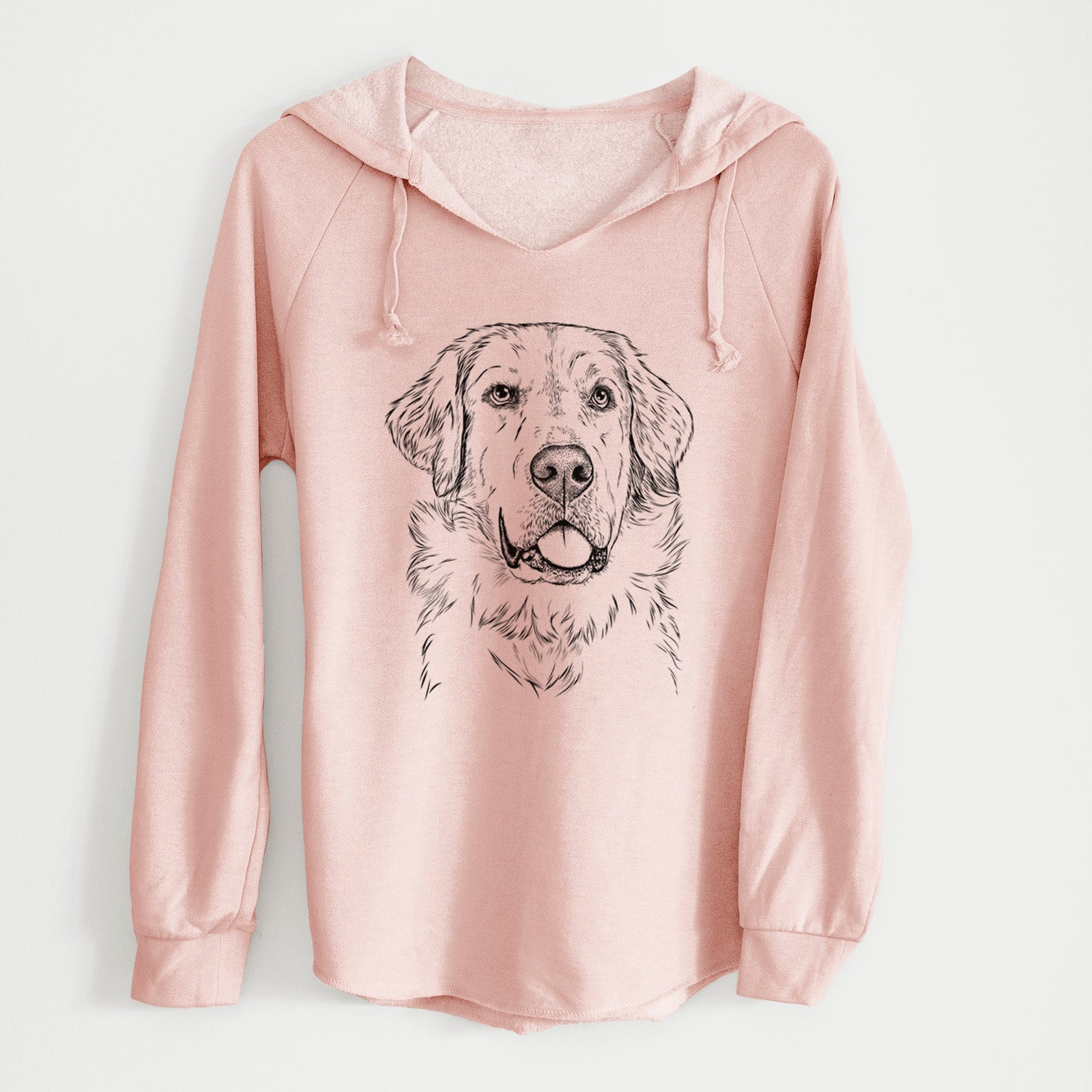 Bare Brophy the Great Pyrenees - Cali Wave Hooded Sweatshirt