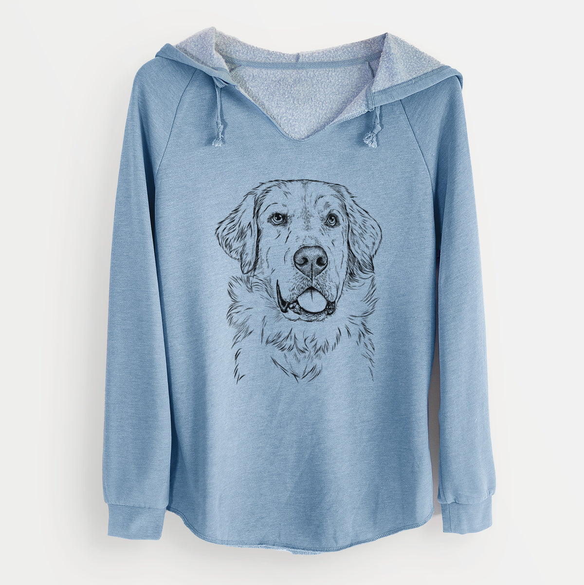 Bare Brophy the Great Pyrenees - Cali Wave Hooded Sweatshirt