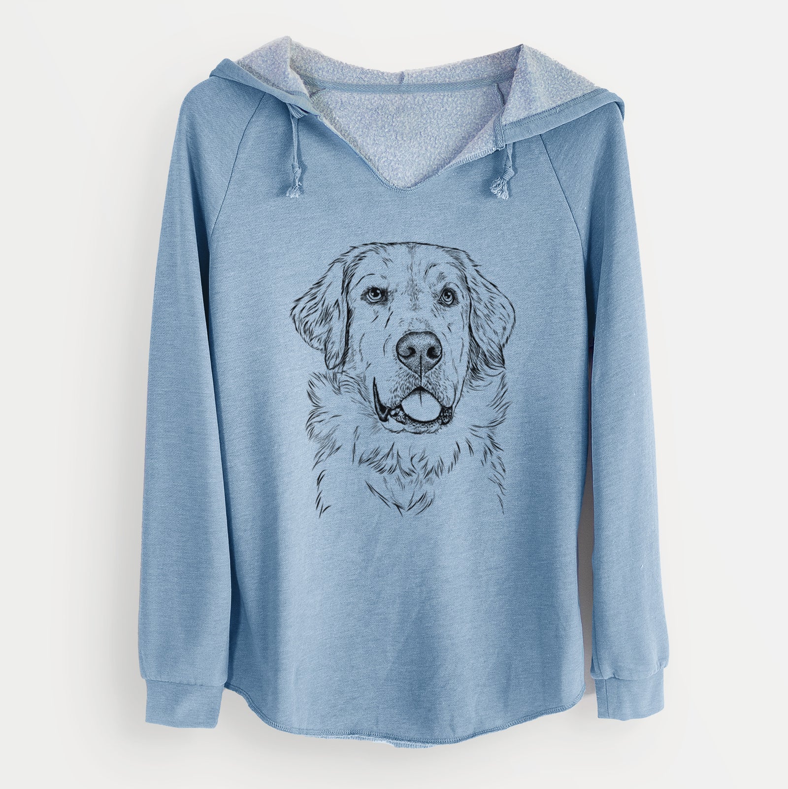 Bare Brophy the Great Pyrenees - Cali Wave Hooded Sweatshirt