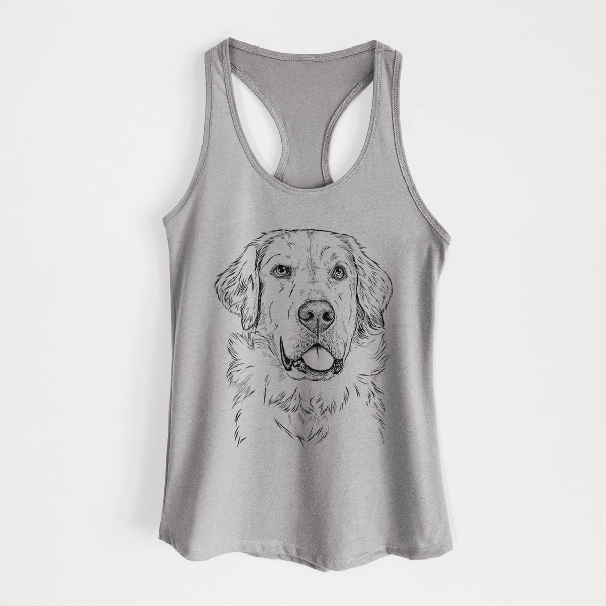 Brophy the Great Pyrenees - Women&#39;s Racerback Tanktop