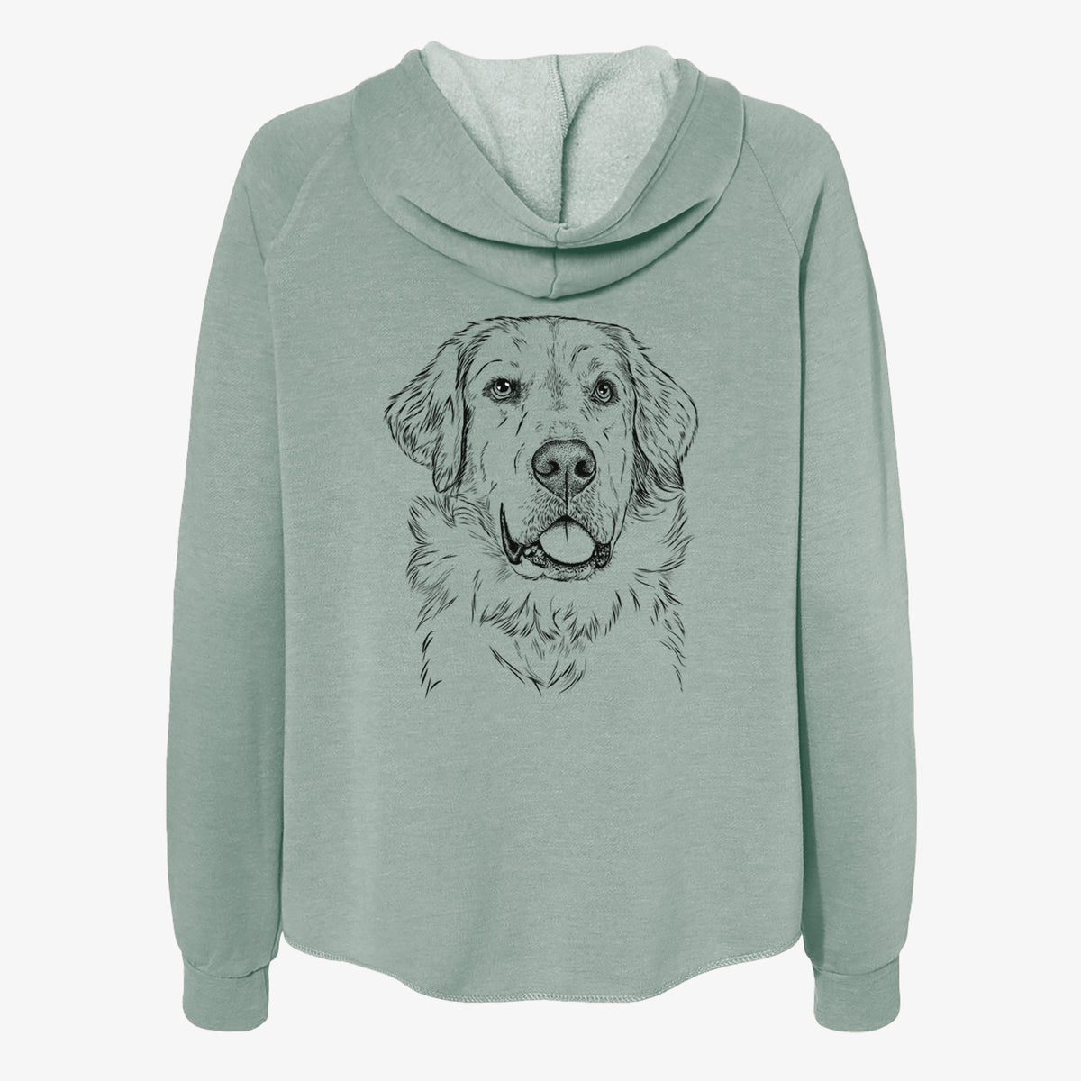 Brophy the Great Pyrenees - Women's Cali Wave Zip-Up Sweatshirt