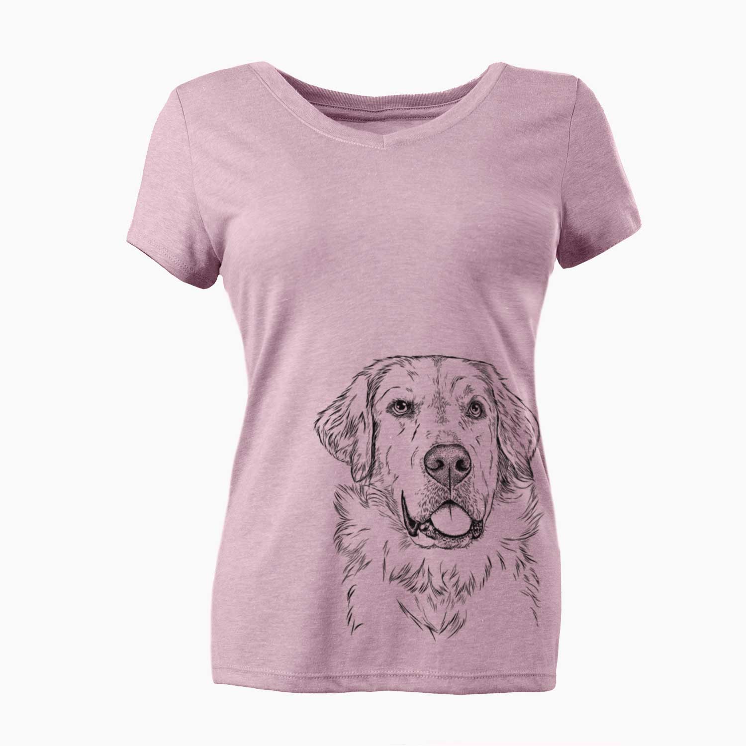 Bare Brophy the Great Pyrenees - Women's V-neck Shirt