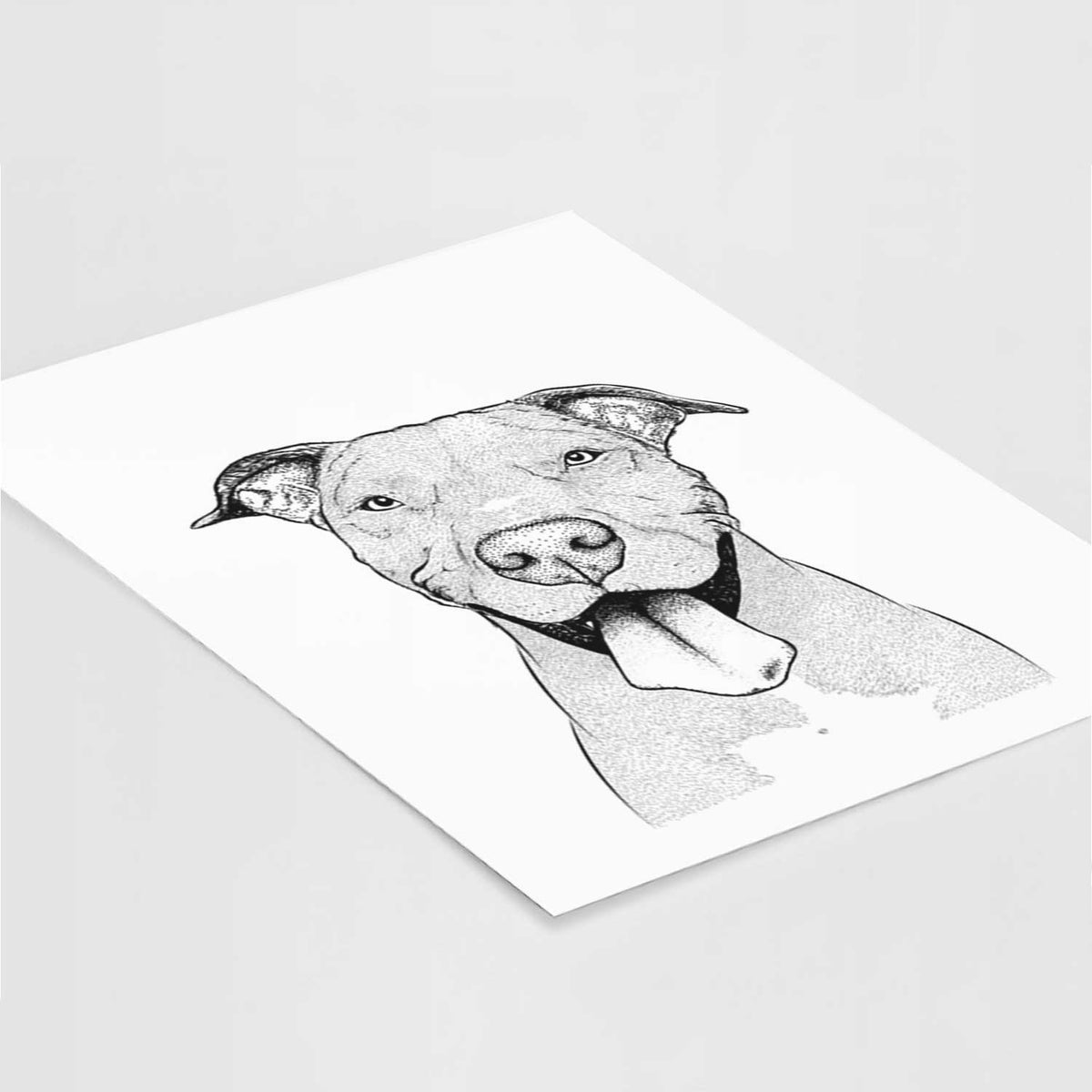 Bruce the American Staffordshire Terrier Art Print
