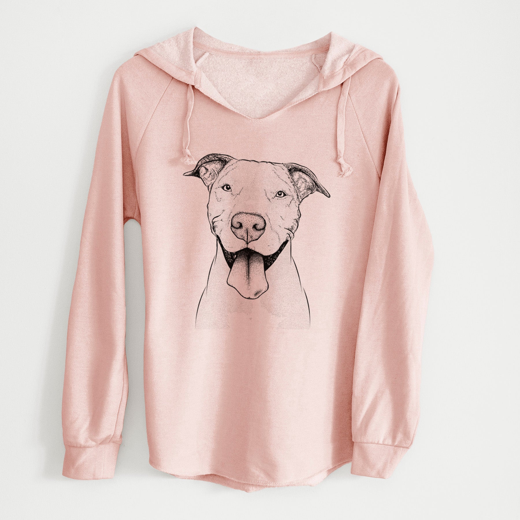 Bare Bruce the American Staffordshire Terrier - Cali Wave Hooded Sweatshirt