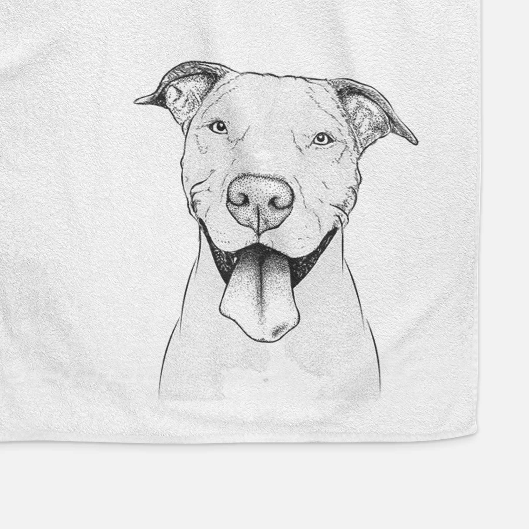 Bruce the American Staffordshire Terrier Decorative Hand Towel