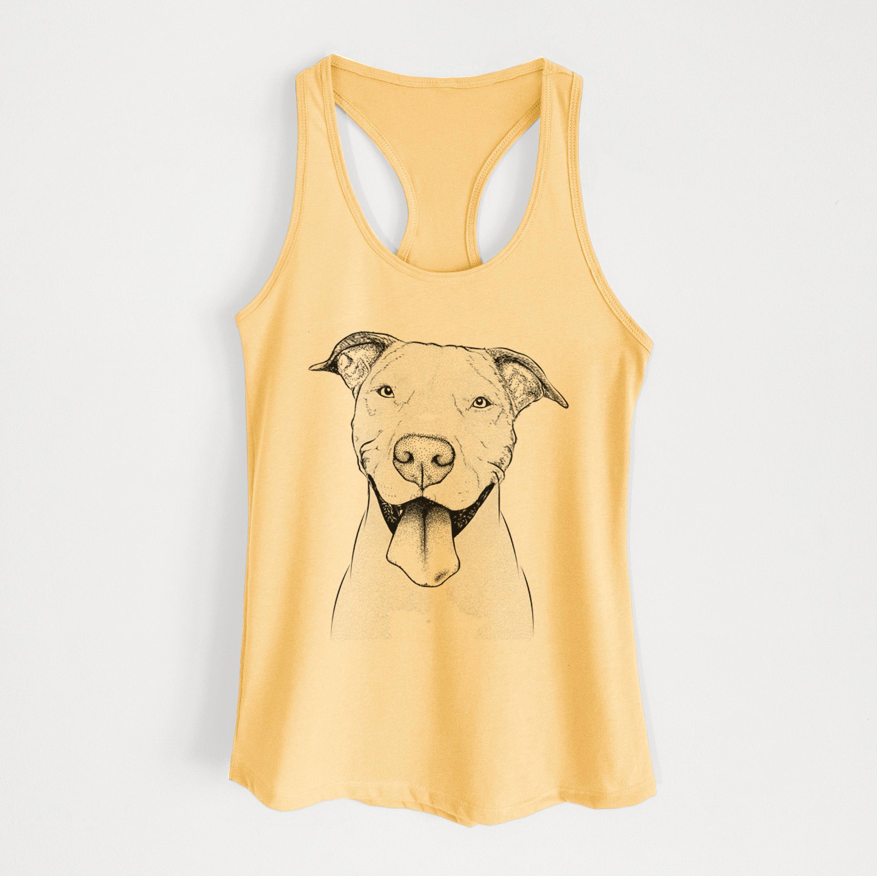 Bruce the American Staffordshire Terrier - Women's Racerback Tanktop