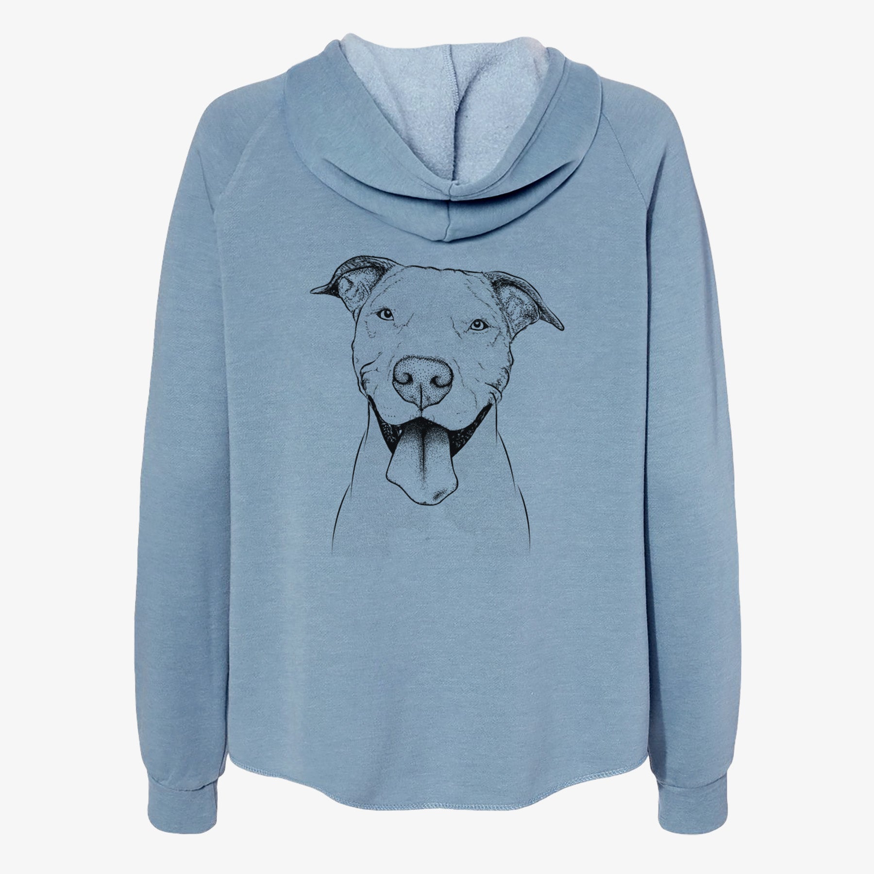 Bruce the American Staffordshire Terrier - Women's Cali Wave Zip-Up Sweatshirt