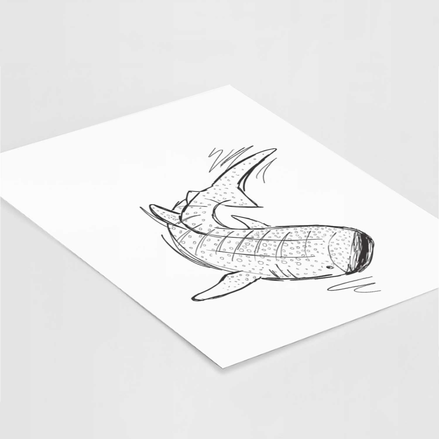 Bruce the Whale Shark Art Print