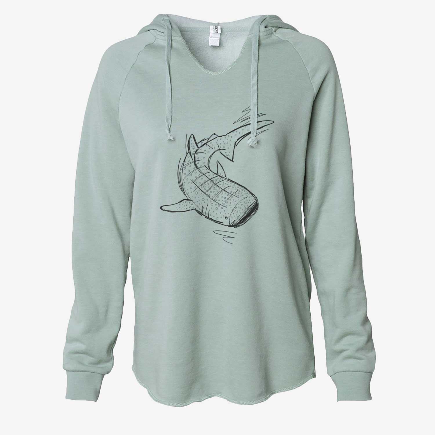 Bruce the Whale Shark - Cali Wave Hooded Sweatshirt