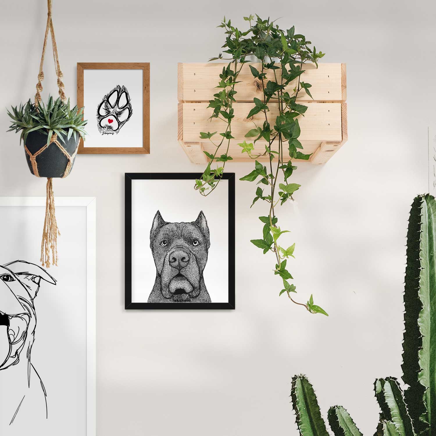 Bruno the Cane Corso Art Print