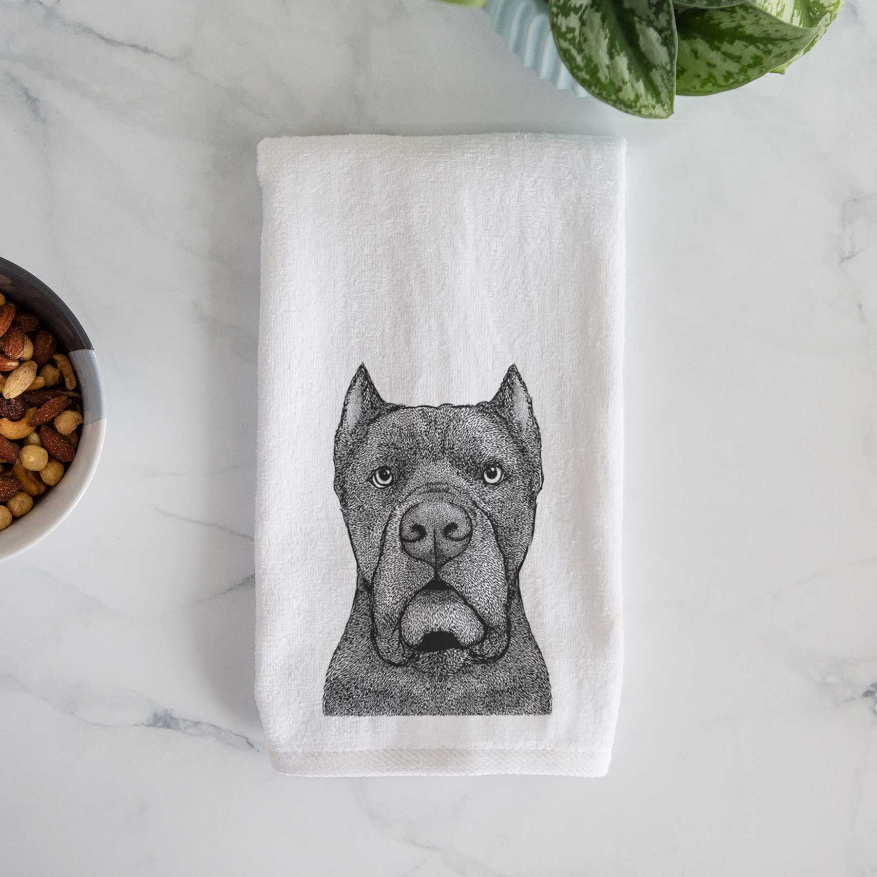 Bruno the Cane Corso Decorative Hand Towel