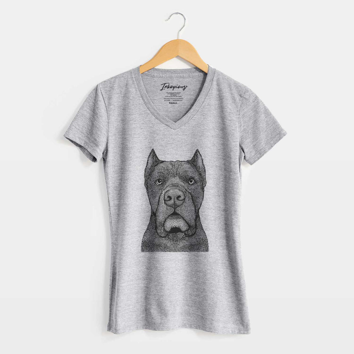 Bare Bruno the Cane Corso - Women's V-neck Shirt