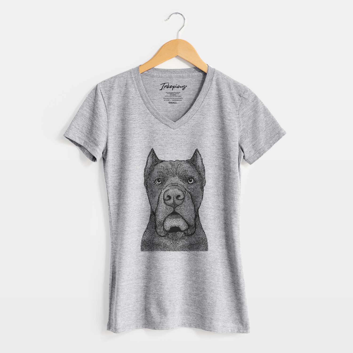 Bare Bruno the Cane Corso - Women's V-neck Shirt