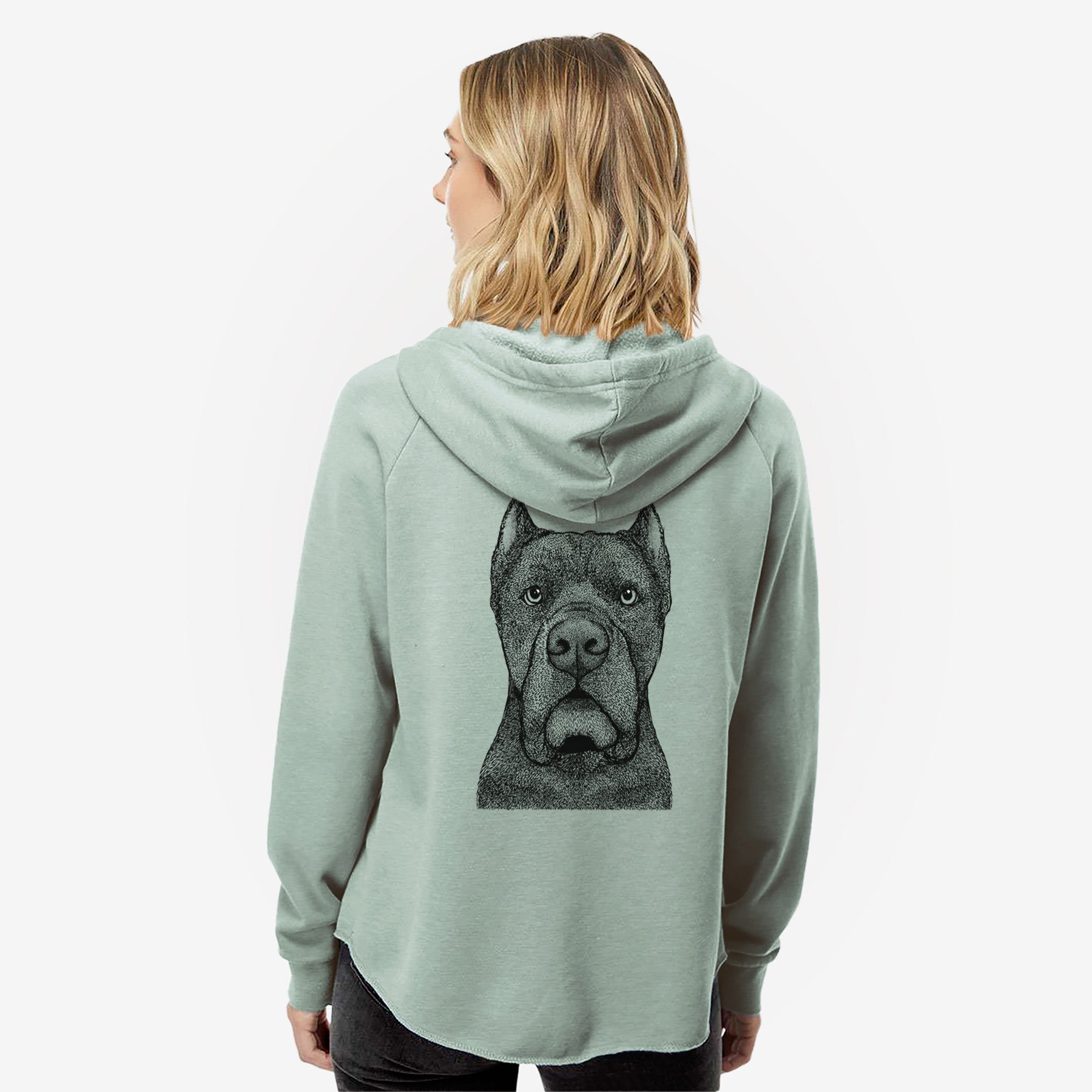 Bruno the Cane Corso - Women's Cali Wave Zip-Up Sweatshirt