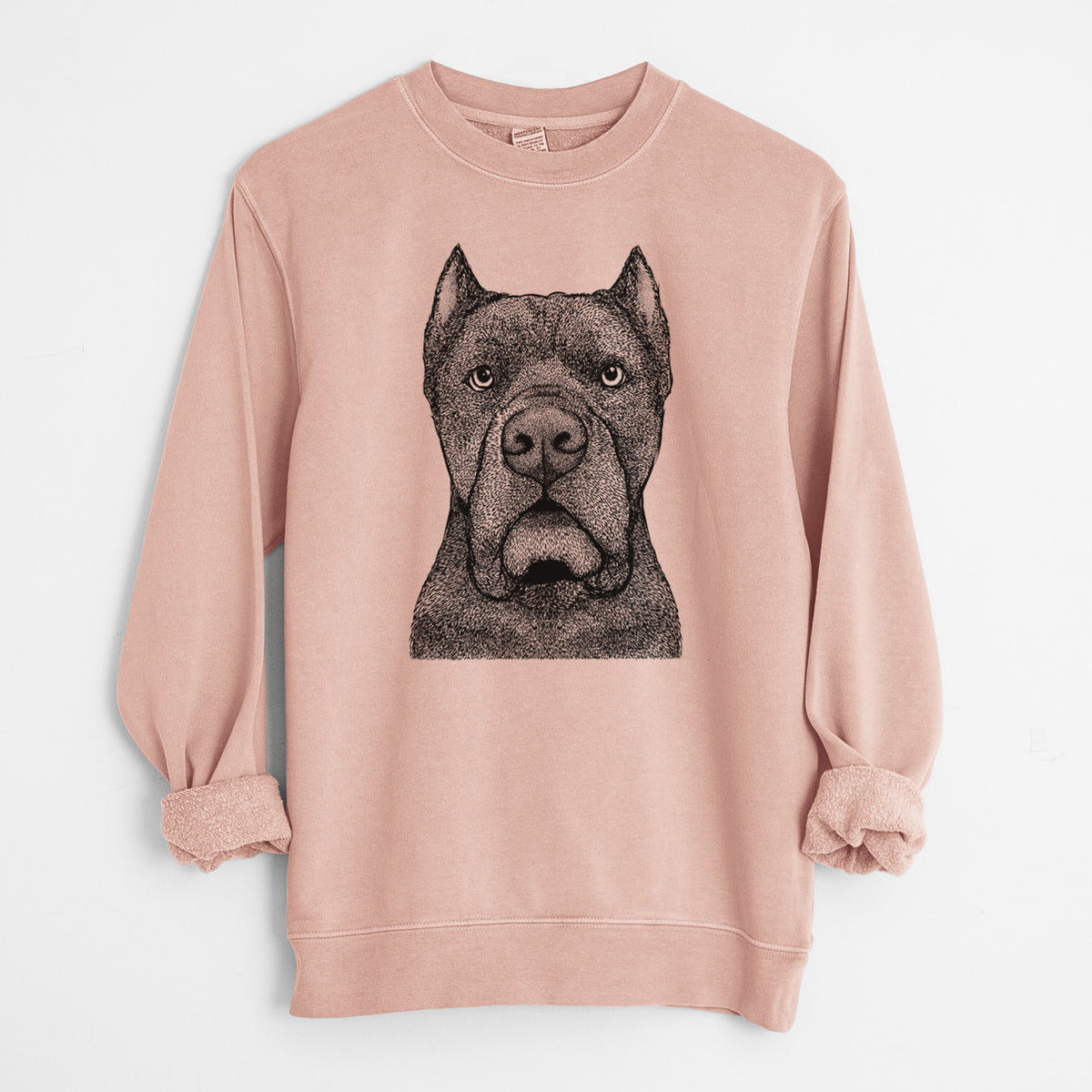 Bare Bruno the Cane Corso - Unisex Pigment Dyed Crew Sweatshirt