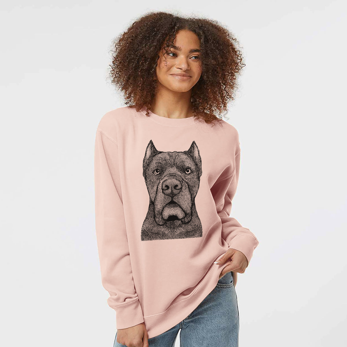 Bare Bruno the Cane Corso - Unisex Pigment Dyed Crew Sweatshirt