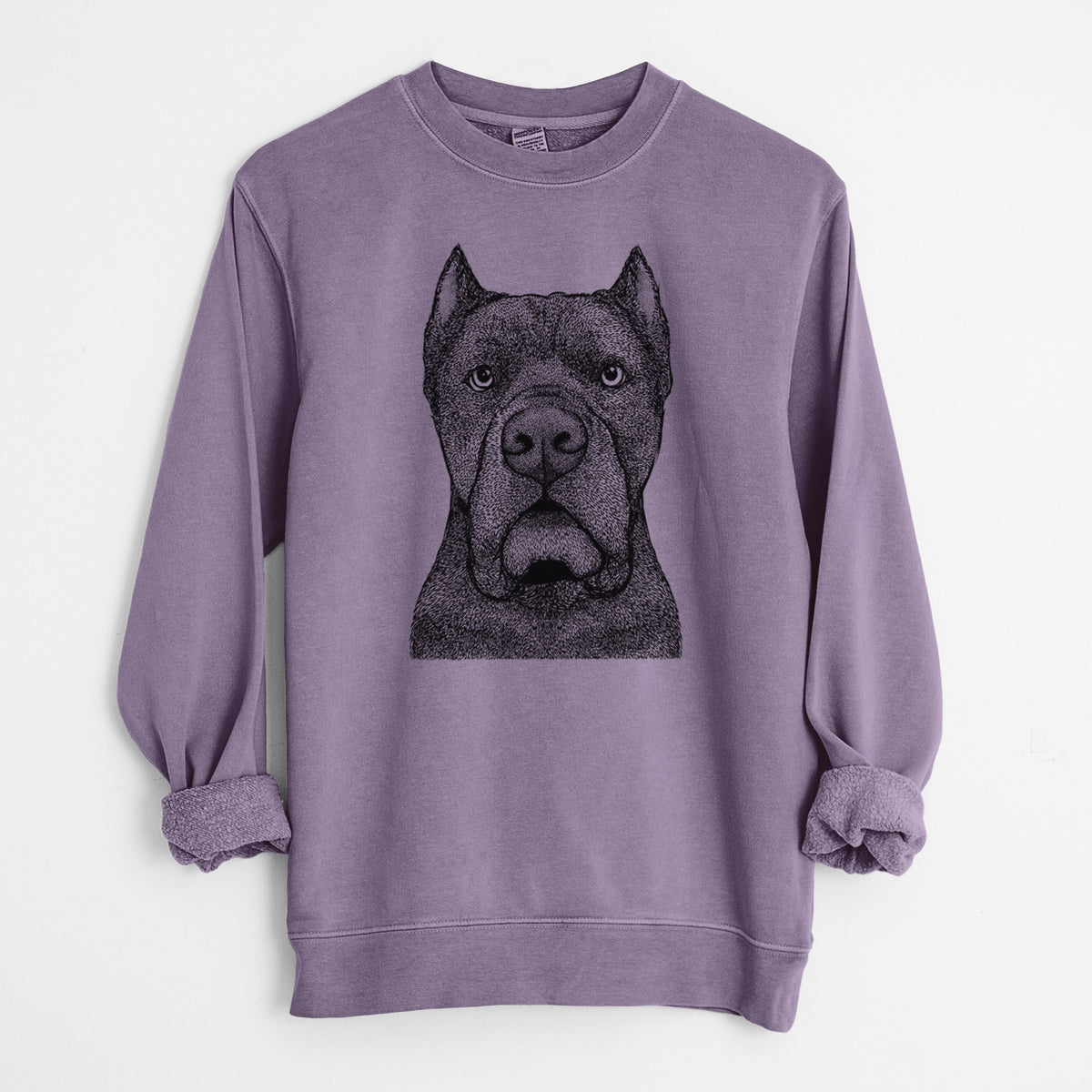 Bare Bruno the Cane Corso - Unisex Pigment Dyed Crew Sweatshirt