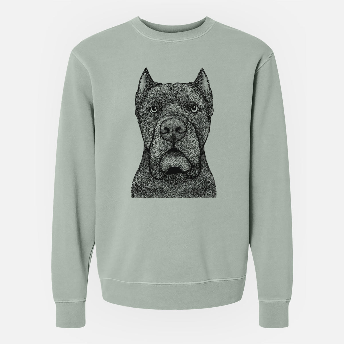Bare Bruno the Cane Corso - Unisex Pigment Dyed Crew Sweatshirt