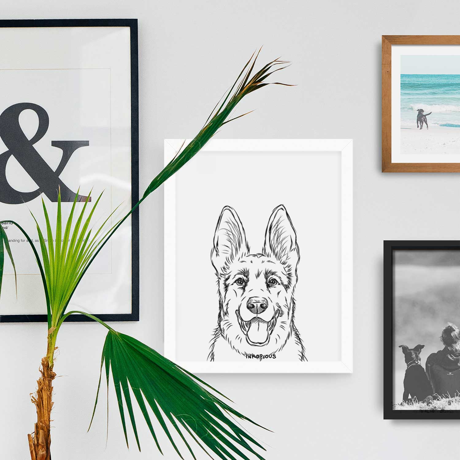 Brutus the German Shepherd Art Print