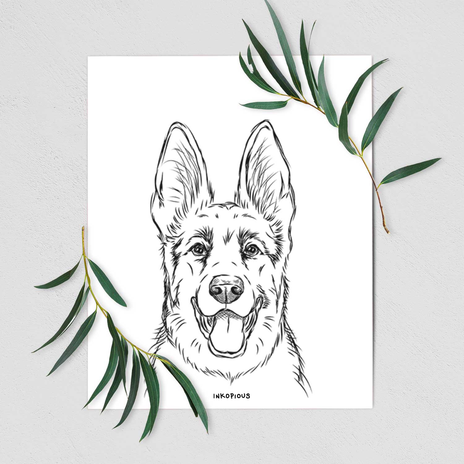 Brutus the German Shepherd Art Print