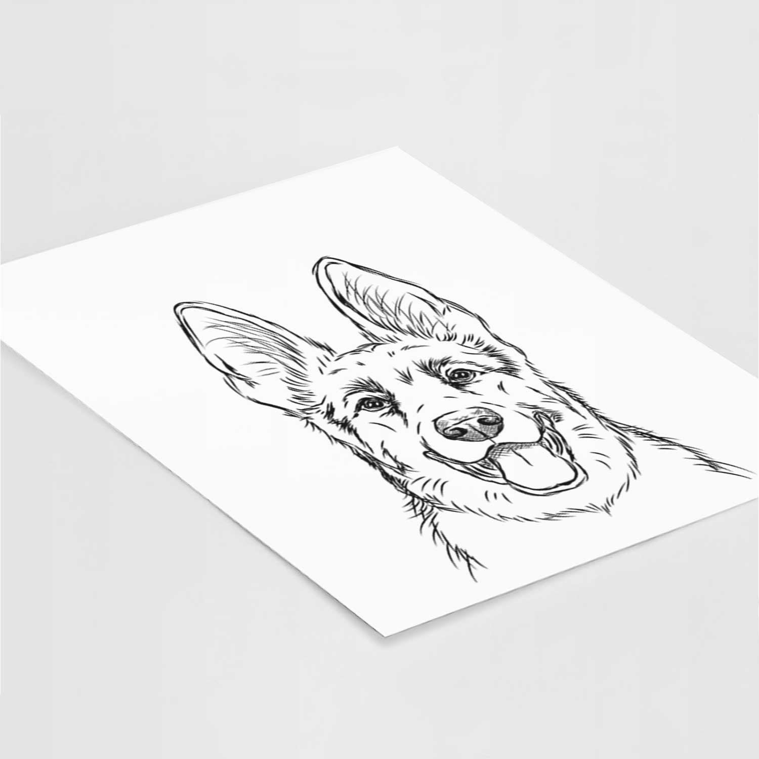 Brutus the German Shepherd Art Print