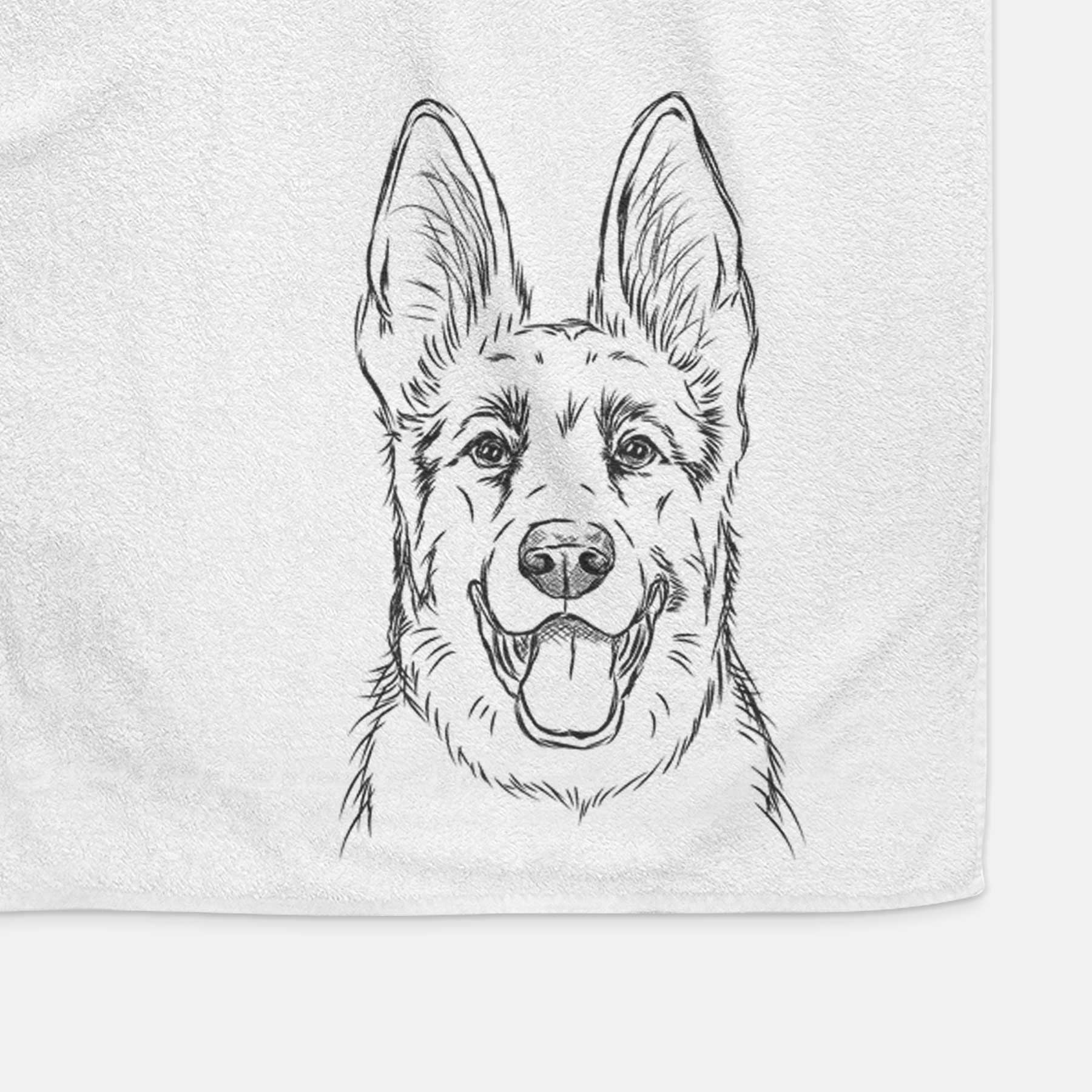 Brutus the German Shepherd Decorative Hand Towel