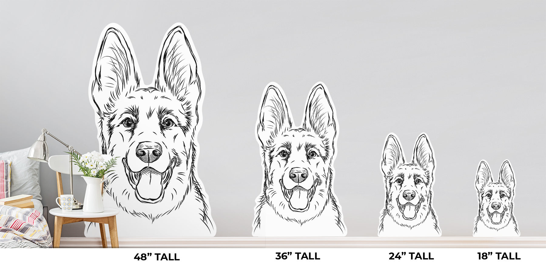 Brutus the German Shepherd - Wall Decal