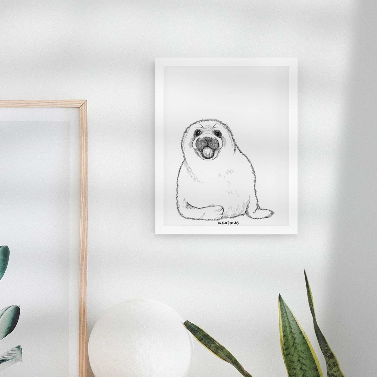 Bub the Harp Seal Art Print