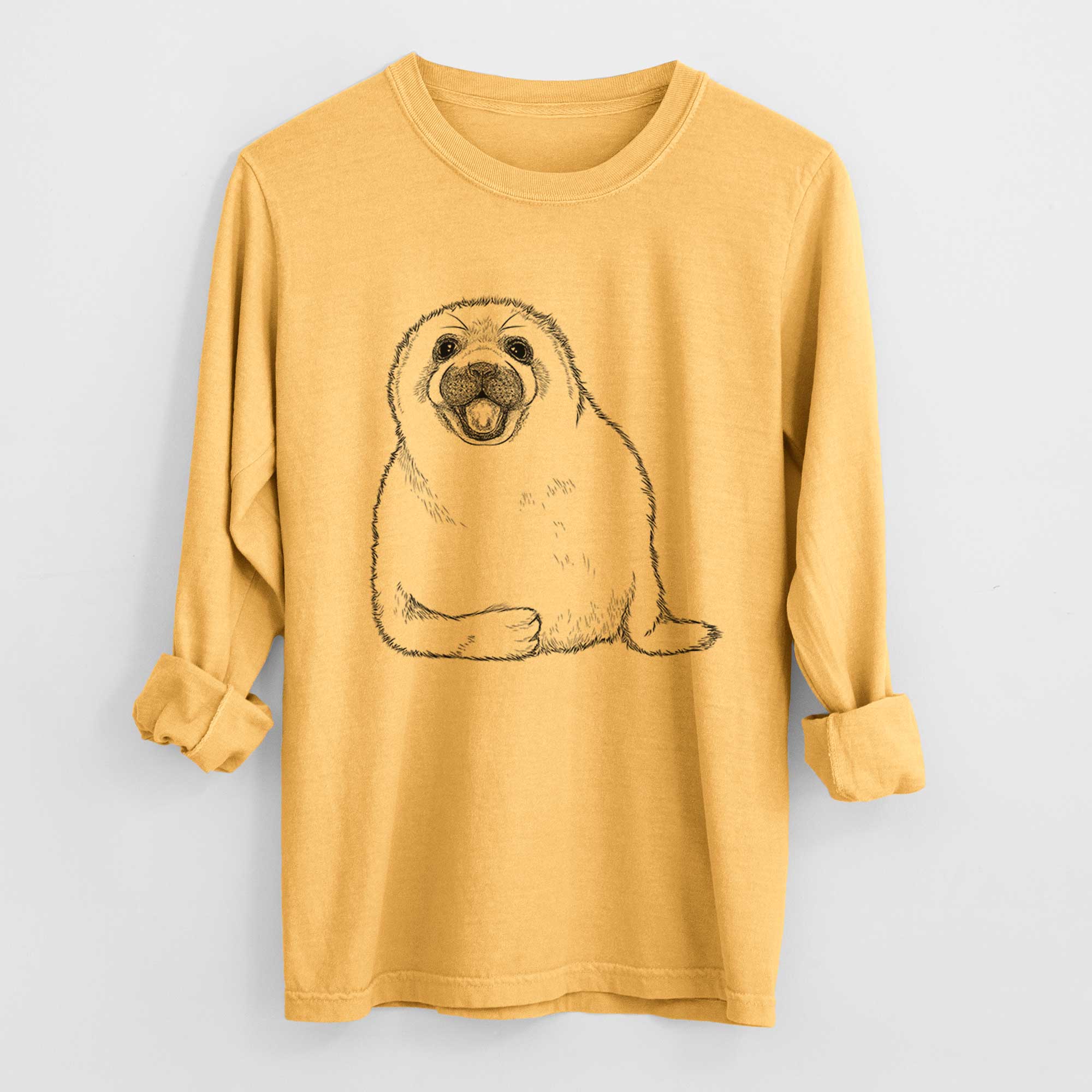 Bare Bub the Harp Seal - Heavyweight 100% Cotton Long Sleeve