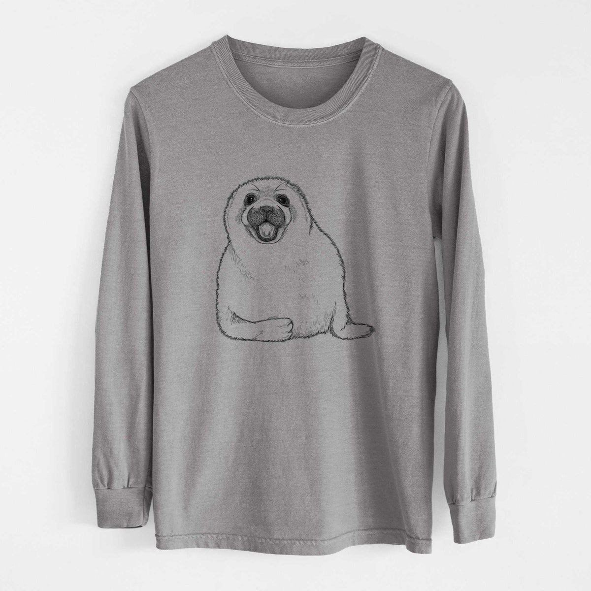 Bare Bub the Harp Seal - Heavyweight 100% Cotton Long Sleeve
