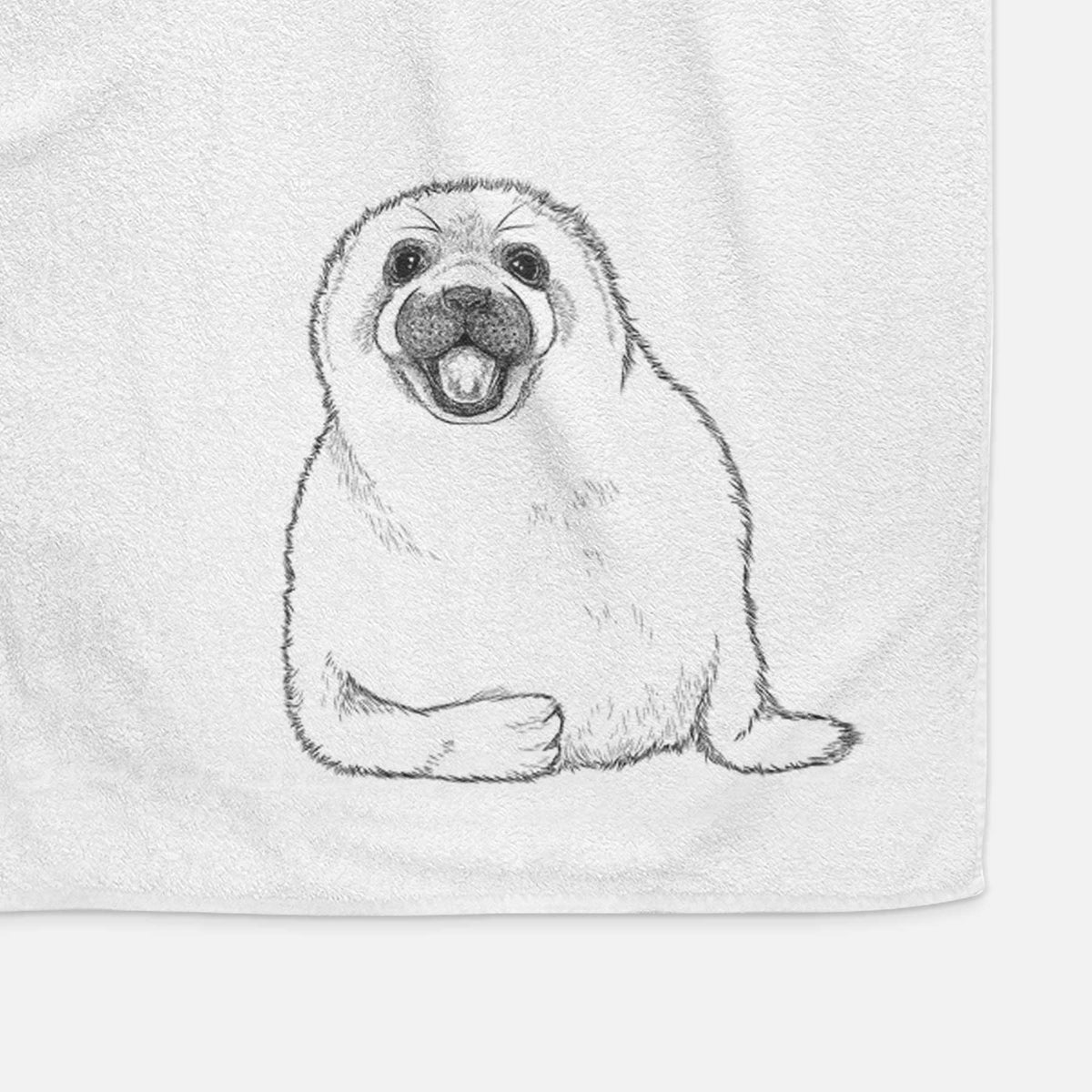 Bub the Harp Seal Decorative Hand Towel
