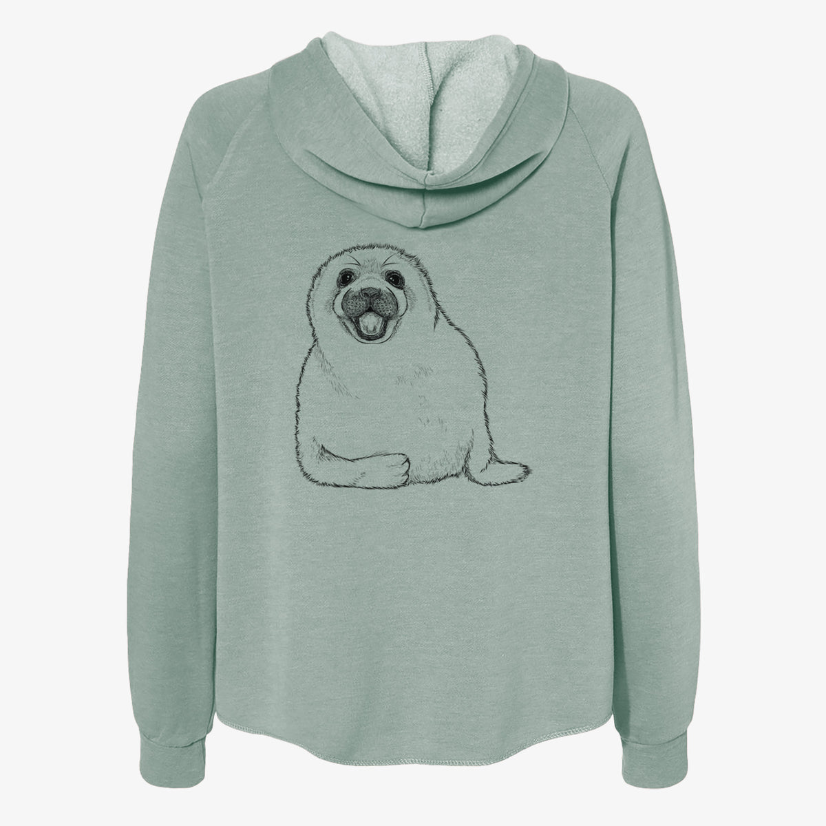 Bub the Harp Seal - Women's Cali Wave Zip-Up Sweatshirt