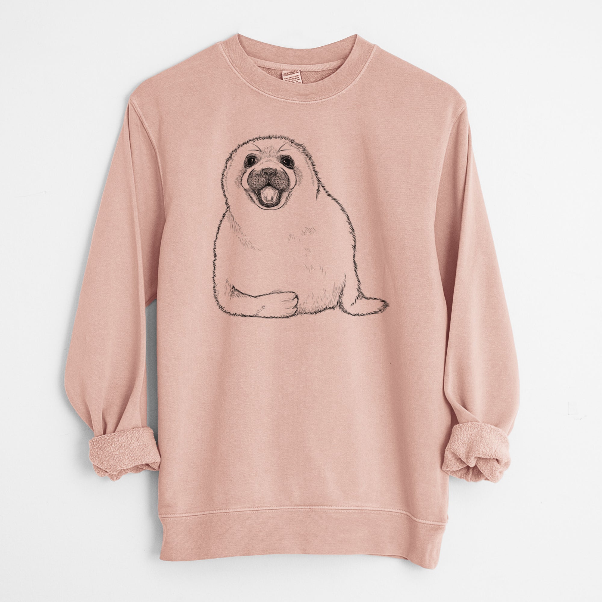 Bare Bub the Harp Seal - Unisex Pigment Dyed Crew Sweatshirt